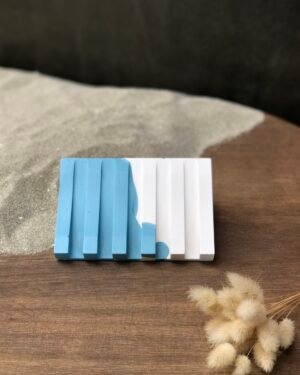 Porte savon bicolore