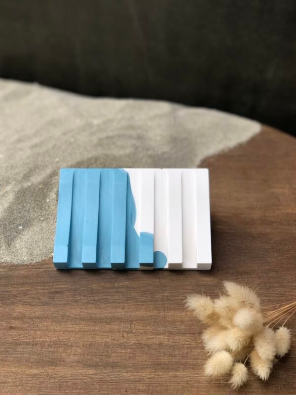 Porte savon bicolore